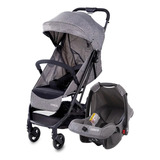 Carrinho De Bebê Travel System Minny 3 0 Duo 0 A 15 Kg Cosco Kids Cor Cinza Cor Do Chassi Preto