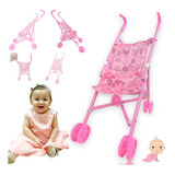 Carrinho de boneca Bebe Dobravel De