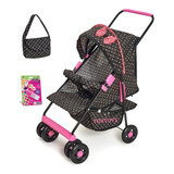 Carrinho De Boneca De Luxo Bebê Reborn Milano Com Bolsa