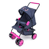 Carrinho De Boneca De Luxo Reborn Milano Azul rosa original