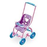 Carrinho De Boneca De Passeio Brinquedo Infantil Menina Rosa Com Lilás Dobrável PREMIUM 60cm Felix Magazine