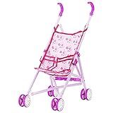 Carrinho De Boneca Infantil Dobrável Flores Ou Corações BBR Toys Corações