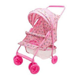 Carrinho De Boneca Luxo Milano Estilo Rosa