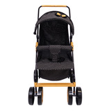 Carrinho De Boneca Milano Xikitinha Bebe Reborn Gold Grande