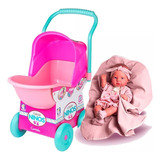 Carrinho De Boneca Ninos Alive Reborn Cotiplas