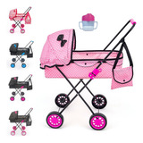 Carrinho De Boneca Passeio Luxo Bebê Reborn Infantil Menina