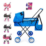 Carrinho De Boneca Passeio Luxo Bebê Reborn Infantil Menina
