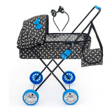 Carrinho De Boneca Veneza Grande Alive Reborn 79 Cm Alt Luxo