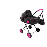 Carrinho De Boneca Xiquitinha Roma Rosa Colorido Brinde