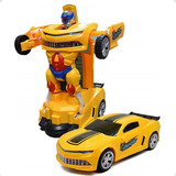 Carrinho De Brinquedo Camaro Transformers Robô