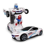 Carrinho De Brinquedo Camaro Transformers Robô Som E Luz Cor Bmw