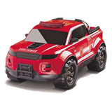 Carrinho De Brinquedo Roda Livre Resgate Pick Up Force Fire