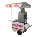 Carrinho De Cachorro Quente Churrasco E Bebidas hot Dog 