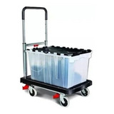 Carrinho De Carga Plataforma Dobrável Roda De Silicone 150kg