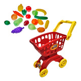 Carrinho De Compras Infantil Super Market Vermelho Braskit