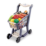 Carrinho De Compras Interativo Som Luz Frutas Legumes 41pçs
