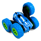Carrinho De Controle Remoto 4x4 Giro 360 Pirueta Cor Azul Quick Run Car Mega Compras