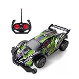 Carrinho De Controle Remoto Alta Velocidade E Durabilidade Turbo Sem Fio Luzes Com Efeitos Especiais Dino Com 7 Funções Escala 1 16 Brinquedo Divertido Premium Verde