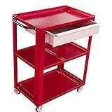 Carrinho De Ferramentas Aberto Com 1 Gaveta Vermelho 02 Vm Fercar