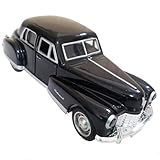 Carrinho De Ferro Clássico Fleetwood Miniatura Coleção 1-32 Abertura De Portas Fricção -Preto-