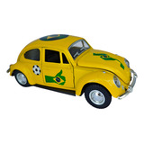 Carrinho De Ferro Fusca Clássico Miniatura Coleção Promoção