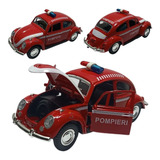 Carrinho De Ferro Fusca Taxi Bombeiro