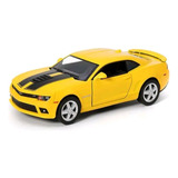 Carrinho De Ferro Gm Camaro 2014 Escala 1 38 Cor Branco