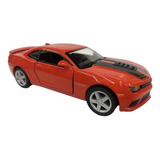 Carrinho De Ferro Gm Camaro 2014 Escala 1 38 Cor Branco