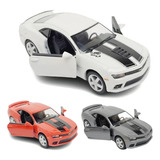 Carrinho De Ferro Gm Camaro 2014 Escala 1 38 Cor Branco