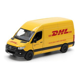 Carrinho De Ferro Mercedes Sprinter 1 48 Kinsmart Cor Amarelo