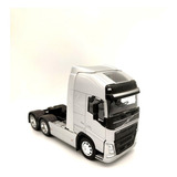 Carrinho De Ferro Miniatura Volvo Fh Coleçao Carros Prata Cor Prata