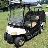 Carrinho De Golfe Para 2 Passageiros à Prova D água Portátil Transparente Transparente Capa De Chuva Armazenamento De Carro Duas Pessoas Carrinhos De 2 Lugares Para Carro De Clube
