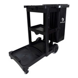 Carrinho De Limpeza Profissional America Black Bralimpia