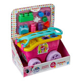 Carrinho De Mão Infantil Com Blocos Didáticos Brinquedo