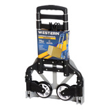 Carrinho De Mão Para Carga Dobrável Plataforma 75kg Western