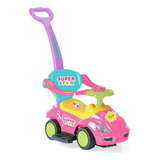 Carrinho De Passeio Bebê Triciclo Infantil Mega Car Rosa
