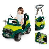 Carrinho De Passeio Diipi 2 Em 1 Empurrador E Pedal Verde