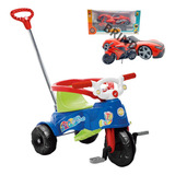 Carrinho De Passeio Infantil Com Pedal Triciclo Calesita
