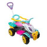 Carrinho De Passeio Infantil Empurrador Pedal Criança Verde claro