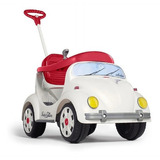Carrinho De Passeio Infantil Fusca Branco Pedal Calesita