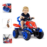 Carrinho De Passeio Quadriciclo Infantil C Empurrador Maral