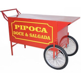 Carrinho De Pipoca Retro Para 2 Pipoqueiras Elétrica