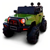 Carrinho Elétrico Infantil Jipe 12v Controle Usb Mp3 Verde