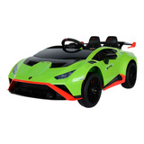 Carrinho Elétrico Infantil Lamborghini Huracan Licenciada Cor Verde Voltagem Do Carregador 110v 220v