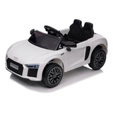 Carrinho Eletrico Infantil Mini Carro Criança 12v Audi R8 Cor Branco Voltagem Do Carregador 110v 220v