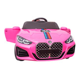 Carrinho Elétrico Infantil Rosa Motorizado 12v Controle Led