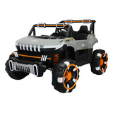 Carrinho Elétrico Infantil Super Jipe 2 Lugares Cor Cinza Voltagem Do Carregador 110v 220v
