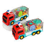Carrinho Engrenagem Infantil Fire Com Luzes Sons Bate Volta
