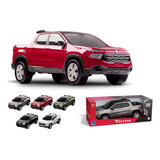 Carrinho Fiat Toro Metalizada Pick Up 38cm Realista Original