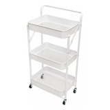Carrinho Fruteira Organizador Ambiente Premium 3 Andar Inox